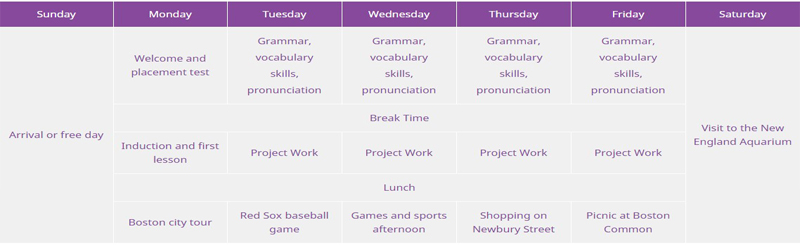 sample time table 